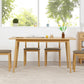 Rectangle Dining Table Solid Wood Dining Room Table in Natural 55.1"L x 29.5"W x 29.5"H Without Chairs Clearhalo 'Dining Tables & Seating' 'Dining Tables' 'dining_table' 'furn' 'furn_dining_table' 'Furniture' 'Kitchen & Dining Furniture' 5998272
