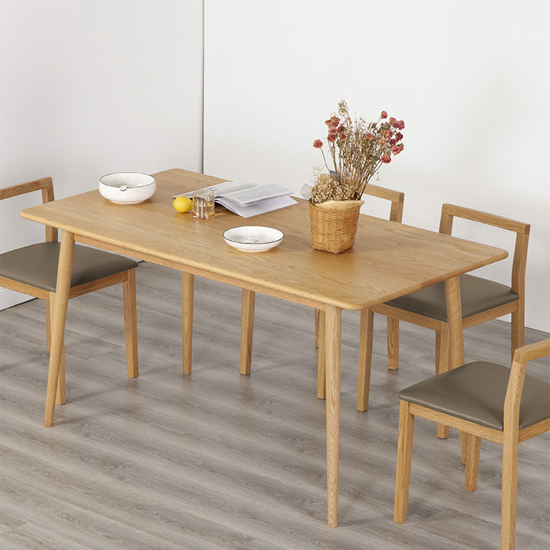 Rectangle Dining Table Solid Wood Dining Room Table in Natural 47.2"L x 29.5"W x 29.9"H Without Chairs Clearhalo 'Dining Tables & Seating' 'Dining Tables' 'dining_table' 'furn' 'furn_dining_table' 'Furniture' 'Kitchen & Dining Furniture' 5998273