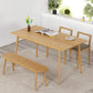 Rectangle Dining Table Solid Wood Dining Room Table in Natural Clearhalo 'Dining Tables & Seating' 'Dining Tables' 'dining_table' 'furn' 'furn_dining_table' 'Furniture' 'Kitchen & Dining Furniture' 5998280