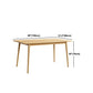 Rectangle Dining Table Solid Wood Dining Room Table in Natural Clearhalo 'Dining Tables & Seating' 'Dining Tables' 'dining_table' 'furn' 'furn_dining_table' 'Furniture' 'Kitchen & Dining Furniture' 5998284