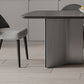 Mesa de comedor rectangular mesa de comedor de piedra con pedestal doble