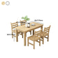 Rectangular Solid Wood Dining Table Modern White-natural Furniture with 4 Legs for Indoor Clearhalo 'Dining Tables & Seating' 'Dining Tables' 'dining_table' 'furn' 'furn_dining_table' 'Furniture' 'Kitchen & Dining Furniture' 5998503