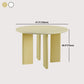 Rectangle Dining Table Engineer Wood Table in Yellow and White Clearhalo 'Dining Tables & Seating' 'Dining Tables' 'dining_table' 'furn' 'furn_dining_table' 'Furniture' 'Kitchen & Dining Furniture' 5998522