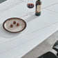 Table à manger rectangle table à manger en pierre avec 4 jambes pour salle à manger