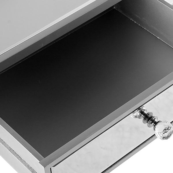 Acabado espejo aparador de madera de imitación glamour buffet de comedor con gabinetes y cajones