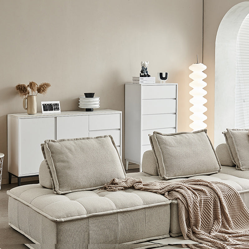 Mesa de buffet de piedra y madera del aparador de buffet con cajones