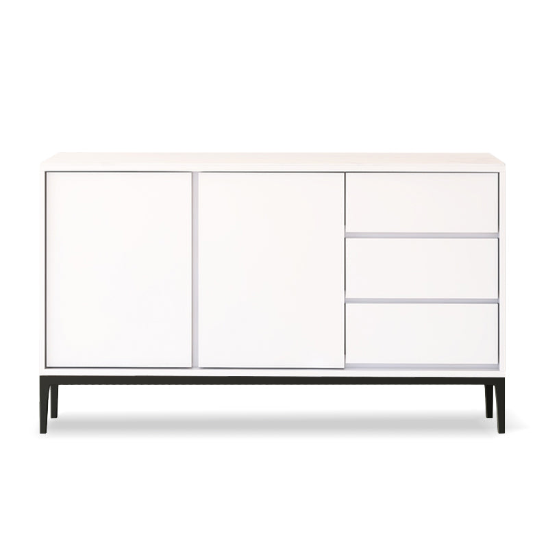 Mesa de buffet de piedra y madera del aparador de buffet con cajones