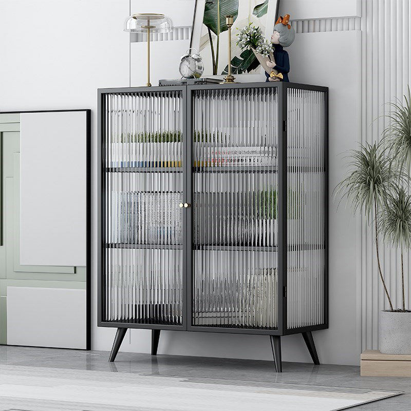 Bouchon de cuisine avec armoires Matte Finish Metal Modern Dining Server