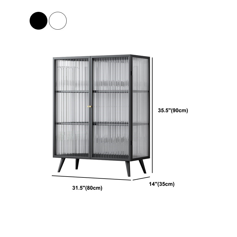 Bouchon de cuisine avec armoires Matte Finish Metal Modern Dining Server