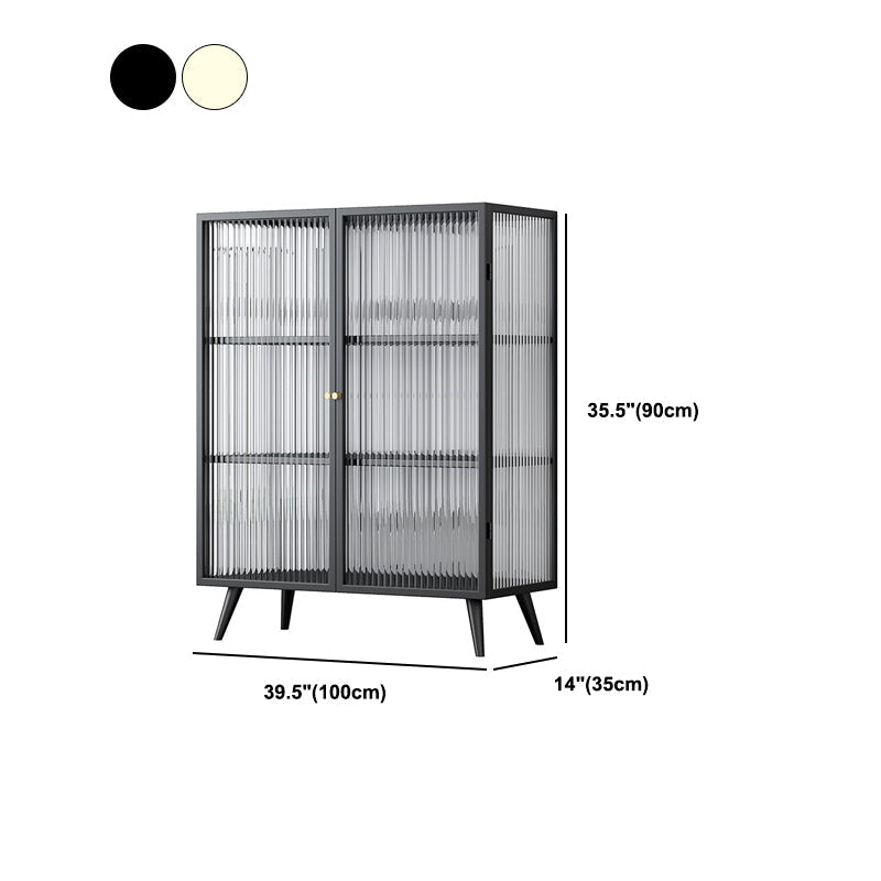 Bouchon de cuisine avec armoires Matte Finish Metal Modern Dining Server