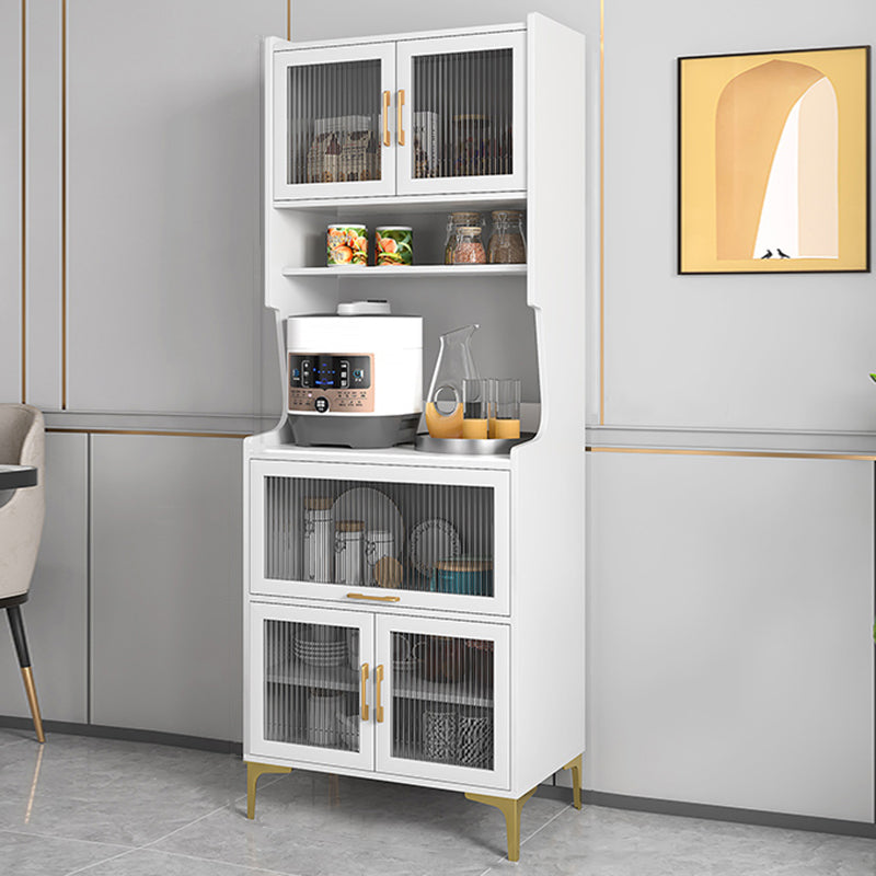 Serveur de portes en bois moderne en bois d'ingénierie serveur avec des jambes dorées