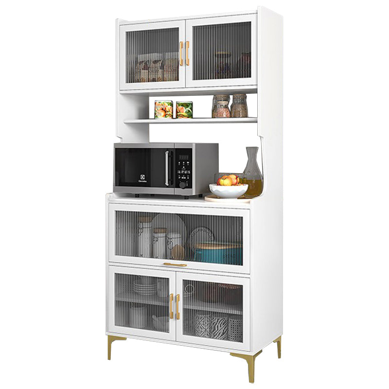 Serveur de portes en bois moderne en bois d'ingénierie serveur avec des jambes dorées