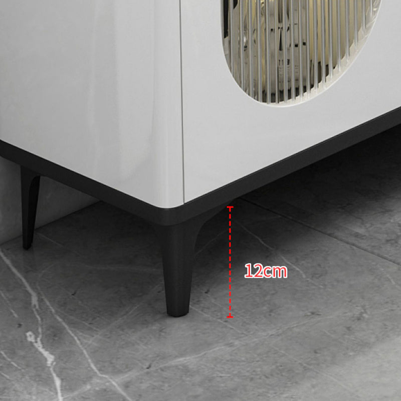 Modern Sideboard with LED Lights Wood Dining Server for Dining Room Clearhalo 'buffet_sideboard' 'Buffets & Sideboards' 'furn' 'furn_buffet_sideboard' 'Furniture' 'Kitchen & Dining Furniture' 5998810