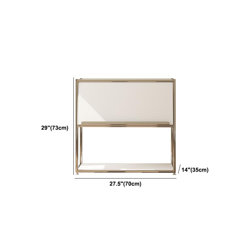 Contemporary Metal Sideboard with Drawers White Dining Buffet for Living Room Clearhalo 'buffet_sideboard' 'Buffets & Sideboards' 'furn' 'furn_buffet_sideboard' 'Furniture' 'Kitchen & Dining Furniture' 5998993
