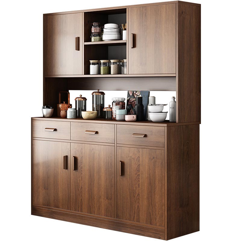 Engineered Wood Sideboard with Drawers Modern Kitchen Buffet Sideboard Clearhalo 'buffet_sideboard' 'Buffets & Sideboards' 'furn' 'furn_buffet_sideboard' 'Furniture' 'Kitchen & Dining Furniture' 5999006