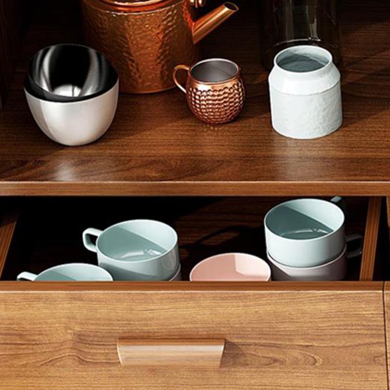 Engineered Wood Sideboard with Drawers Modern Kitchen Buffet Sideboard Clearhalo 'buffet_sideboard' 'Buffets & Sideboards' 'furn' 'furn_buffet_sideboard' 'Furniture' 'Kitchen & Dining Furniture' 5999007