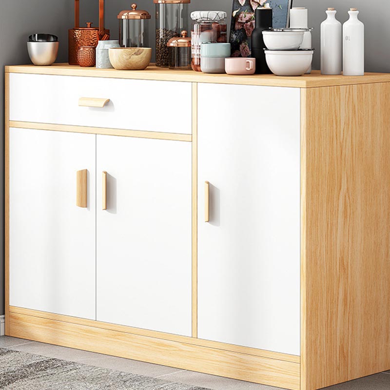 Engineered Wood Sideboard with Drawers Modern Kitchen Buffet Sideboard Clearhalo 'buffet_sideboard' 'Buffets & Sideboards' 'furn' 'furn_buffet_sideboard' 'Furniture' 'Kitchen & Dining Furniture' 5999021
