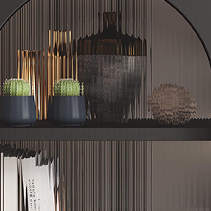 Moderne metalen dinerserver met kasten matte afwerking bijboard met benen