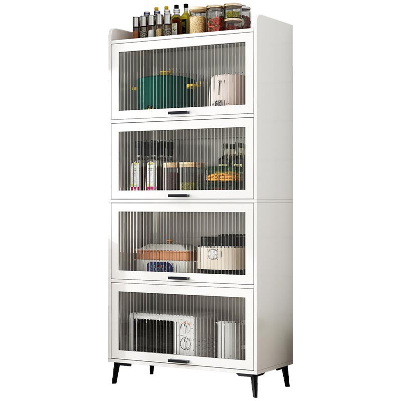 Wood Dining Server Modern Server with Glass Doors for Living Room Clearhalo 'buffet_sideboard' 'Buffets & Sideboards' 'furn' 'furn_buffet_sideboard' 'Furniture' 'Kitchen & Dining Furniture' 5999061