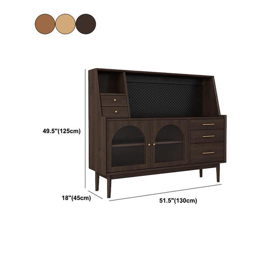 Buffet da pranzo in legno di pino per la casa moderna con mobili e cassetti