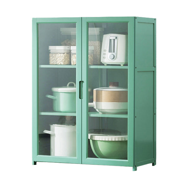 Green Bambus Buffet Server mit einstellbarem Regal Modern Dining Server