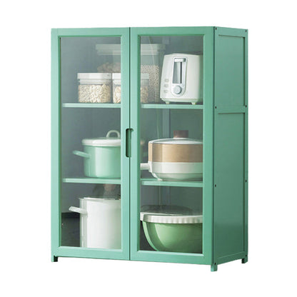 Green Bambus Buffet Server mit einstellbarem Regal Modern Dining Server