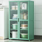 Green Bambus Buffet Server mit einstellbarem Regal Modern Dining Server