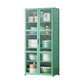 Green Bambus Buffet Server mit einstellbarem Regal Modern Dining Server