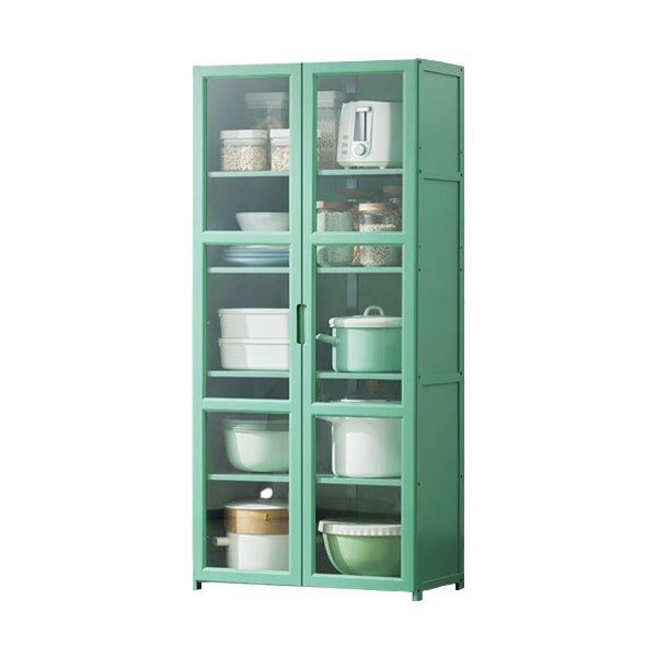 Green Bambus Buffet Server mit einstellbarem Regal Modern Dining Server