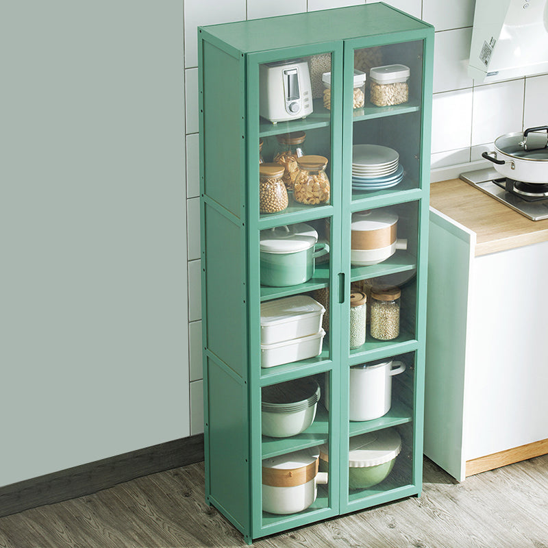 Green Bambus Buffet Server mit einstellbarem Regal Modern Dining Server