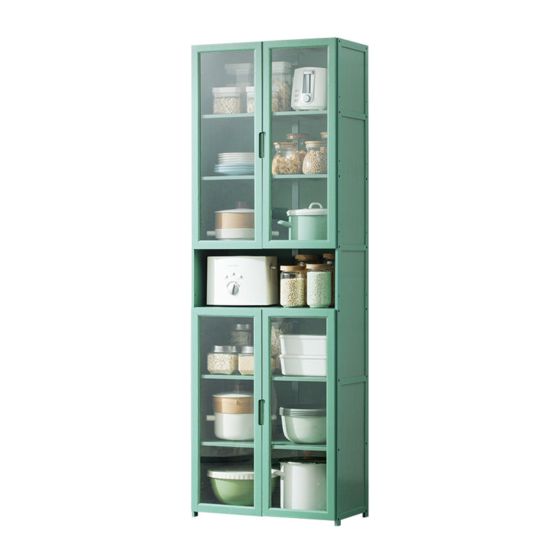 Green Bambus Buffet Server mit einstellbarem Regal Modern Dining Server