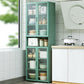 Green Bambus Buffet Server mit einstellbarem Regal Modern Dining Server