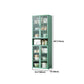 Green Bambus Buffet Server mit einstellbarem Regal Modern Dining Server