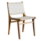 Modern Style Dining Chairs Solid Wood Open Back Dining Chair for Home