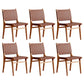 Modern Style Dining Chairs Solid Wood Open Back Dining Chair for Home