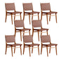 Modern Style Dining Chairs Solid Wood Open Back Dining Chair for Home