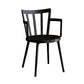 Modern Dining Chairs Arm Dining Chair with Plastic Legs for Kitchen