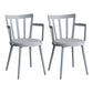 Modern Dining Chairs Arm Dining Chair with Plastic Legs for Kitchen