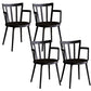 Modern Dining Chairs Arm Dining Chair with Plastic Legs for Kitchen