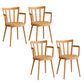 Modern Dining Chairs Arm Dining Chair with Plastic Legs for Kitchen