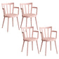 Modern Dining Chairs Arm Dining Chair with Plastic Legs for Kitchen