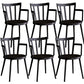 Modern Dining Chairs Arm Dining Chair with Plastic Legs for Kitchen