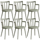 Modern Dining Chairs Arm Dining Chair with Plastic Legs for Kitchen