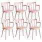 Modern Dining Chairs Arm Dining Chair with Plastic Legs for Kitchen