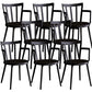 Modern Dining Chairs Arm Dining Chair with Plastic Legs for Kitchen