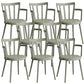 Modern Dining Chairs Arm Dining Chair with Plastic Legs for Kitchen