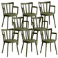 Modern Dining Chairs Arm Dining Chair with Plastic Legs for Kitchen
