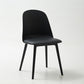 Modern Dining Chair Armless Dining Chair with Plastic Legs for Kitchen
