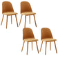 Modern Dining Chair Armless Dining Chair with Plastic Legs for Kitchen