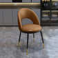 Sillas de comedor de estilo nórdico silla de comedor sin brazo con patas de metal para cocina